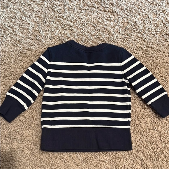 GAP Blue and White Striped Sweater Casual Knit Top - Picture 3 of 3